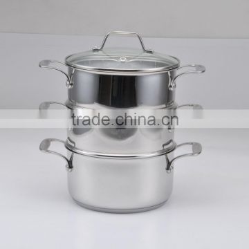 18cm 3tier steamer set