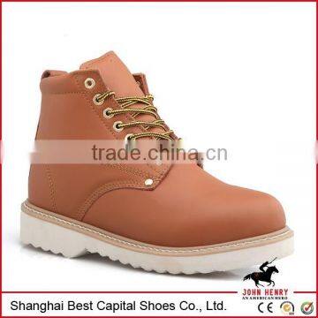 light weight leather farm work boots/ Slip-resistant boots and shoes