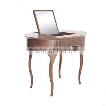 Antique Solid Wood Dressing Table With Mirror And Draws Dresser Furniture
