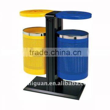 High Quality Metal Outdoor dustbin (A-208)