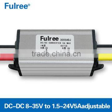 Dc-dc Adjustable Power Supply Module, 8-35v to 1.5-24v5a Adjustable Buck Converter Step Down Module 5a