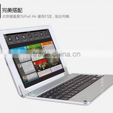 Premium Muti-angle Stand Cover Case With Slim Magnetically Detachable Bluetooth Keyboard for Apple IPad Air/Air 2 photo-3