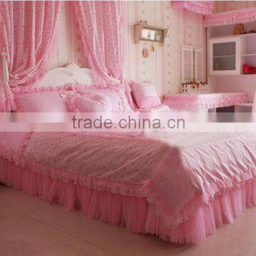 Duvet Cover Lace Printed Bedding Set/Elegant lace embroidery design comforter bedding sets