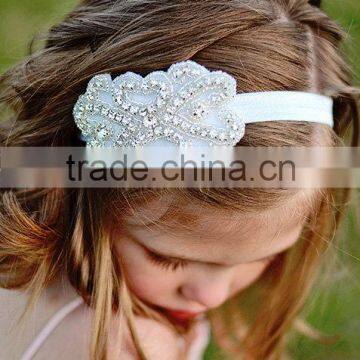 New Arrival Party and Event Crystal Applique Accessories , Lovely Embroidered Beaded Hair Accessories Supplier's Choice photo-2