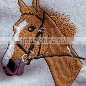 embroidery horse patch, sew on horse embroidery badge for wholesale