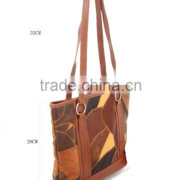 Leather handbags handpainted