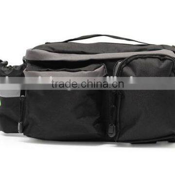 Cycling Bicycle Bike Rear Tail Rack Bag Handbag Bag Pannier Pouch Trunk Storage Pack Travel Black