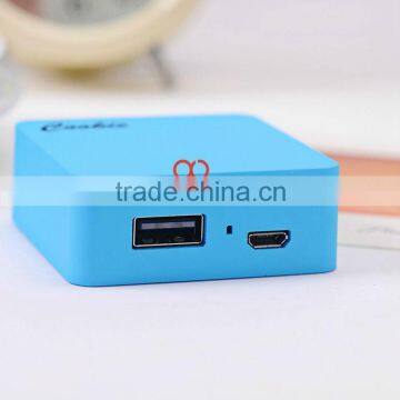 2800 Power Bank External Battery Charger W208 Cookie Power Bank Polymer or Li-ion Mini Power Bank