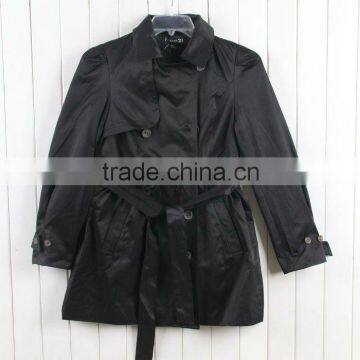 Casual ladies long wind coat /jacket windbreak SO