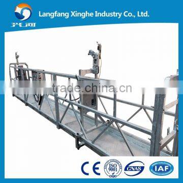 clean a aluminium ladder / suspended platform / gondola / cradle / swing stage