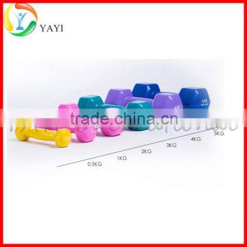 Gym Fitness Equipment Free Weight Vinyl Coated Hex Dumbbell Quality Choice photo-6