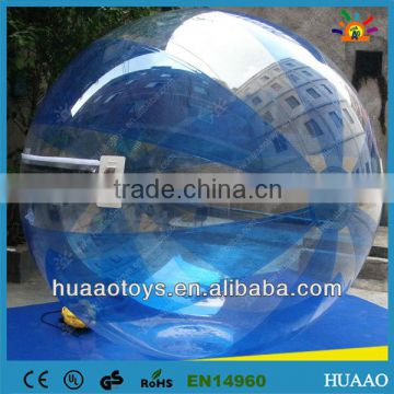 Cheap blue inflatable walk on water ball