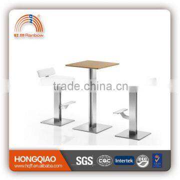 T-Y14 (SS)CV-B116 wood steel design coffee table