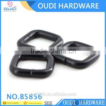 matte black nickel style square iron ring rectangule iron ring buckle for bags