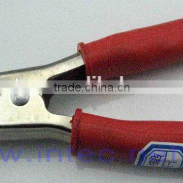 Jumper Wires Alligator Crocodile Roach Test Clip Plastic Handles Crocodile clips 135mm red color I00128