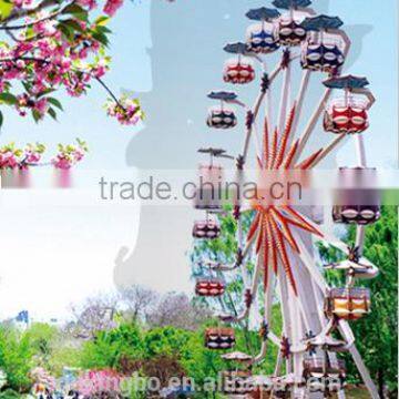 Park ride ferris wheel with 64 seats 16 cabins