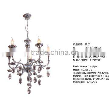 High quality glass lamp/hotel decorative light