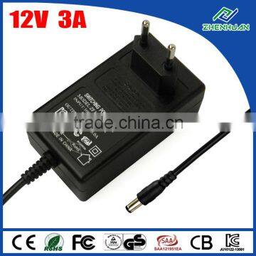 ZF120A-1203000 AC DC power adapter 12V 3A for led strip