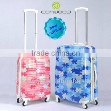 Beautiful girls travel luggage with 4 spinner luggage