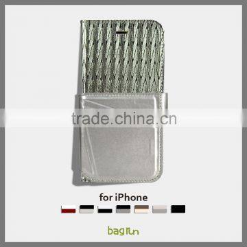 2016 New Design Luxury Leather Phone Case Cover for iPhone 6s & Plus with Echo Function Case