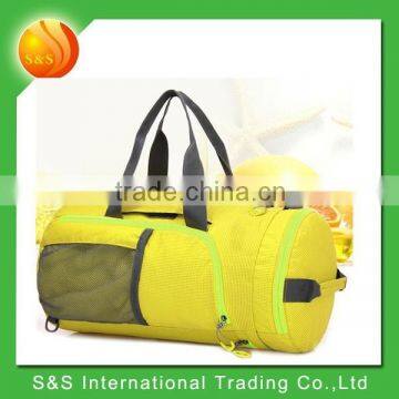 waterproof and foldable round travel bag