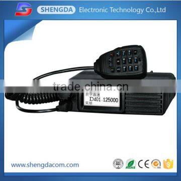 Digital/analog/analog-digital modes compatible VHF UHF dual band mobile radio and truck transceiver with military quality
