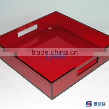 Yageli trade assurance supplier high quality square acrylic tray