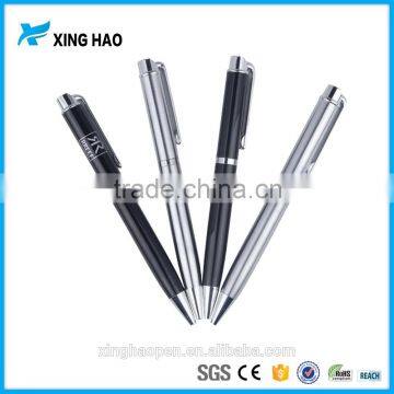 Top selling school stationery promotional pen metal ballpoint pen with custom logo