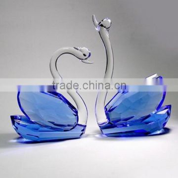 Crystal Valentines day gifts for Souvenir Crystal Swan Home Decoration