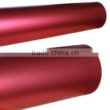 High stretch Chrome pearl metallic matte red car body car protection film