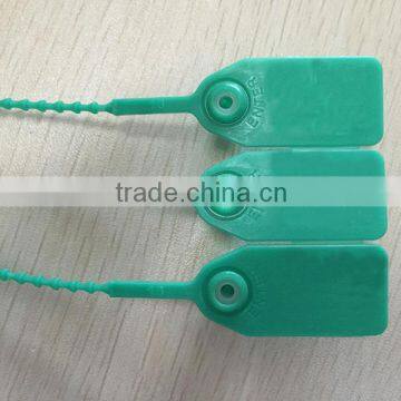 green plastic lock seal use for fire extinguisher seal