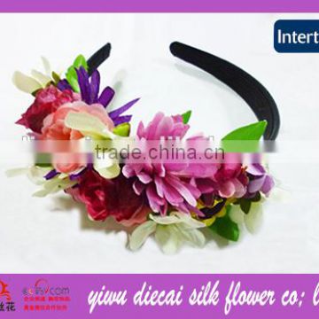 Limited Edition Yiwu Factory Supply Multicolor Flower Hairband