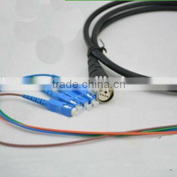 Waterproof Fiber Optic ODC-4 to SC Optical Fiber patch cord ODC 4core