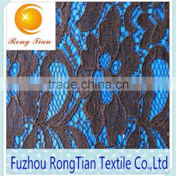 African fashion new black lace fabric for sexy dress