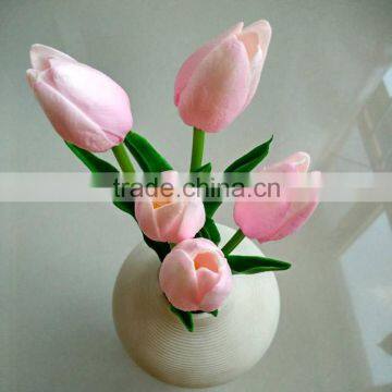 Cheap PU tulip artificial flower home decor