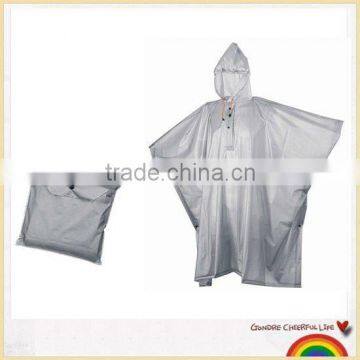 plastic rain poncho with hood