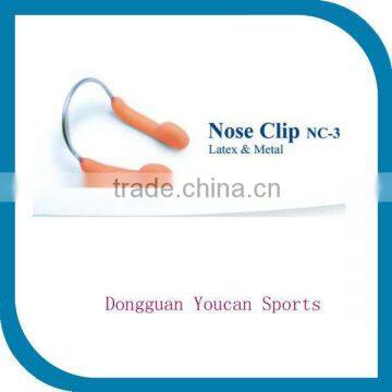 Stable durable Latex & Metal Swimming Nose Clip