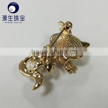 Pearl Main Stone and Crystal, Rhinestone Jewelry Main Material Brooch photo-4