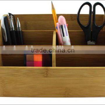 bamboo desk organizer