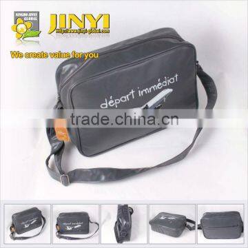 PU customized logo printing sport messanger bag/adult school bag/student bag