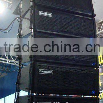 C-mark line array sound system CT2844A powered by class D amplifier