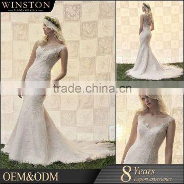 Guangzhou Supplier sexy leg open wedding dress