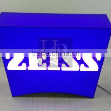 custom acrylic table stand LED sign/acrylic advertising LED sign