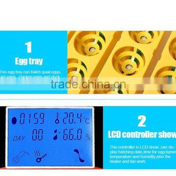 ALEX 12v 110V 220v Full Automtaic 56 Solar Chicken Egg Incubator Made in China With New Function of Automatic Egg Test ( AI-56S) photo-3