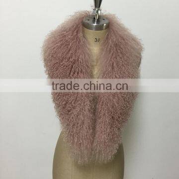 women fashion real tibet lamb fur collar LKFX16005