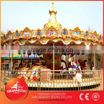 Joyful! luxury Merry Go Round kids carousel horse sale with LED lights