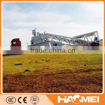 YHZS75 Hot selling mobile concrete batching mixing plant with double shaft mixer