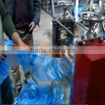 plastic and PE shoe cover bag making machine