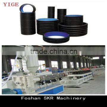 2015 Foshan plastic specialized equipment HDPE/PP/PE pipe double wall corrugated pipe production line manufacturer