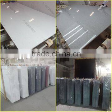 Popular pure white artificial quartz stone sheet with quartz stone glue